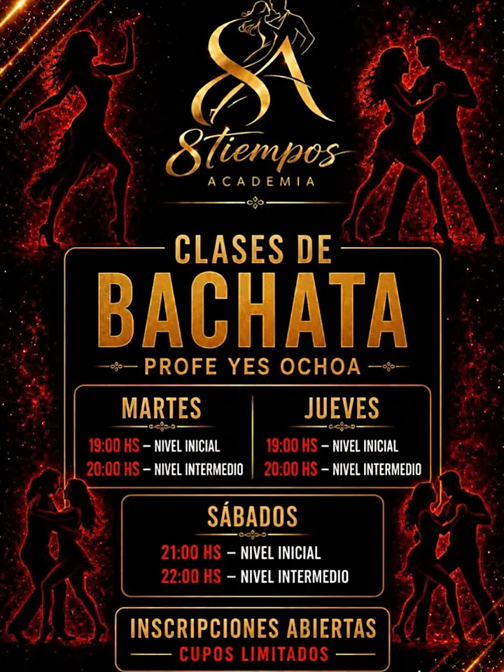 Bachata - Clase nivel inicial — Jueves