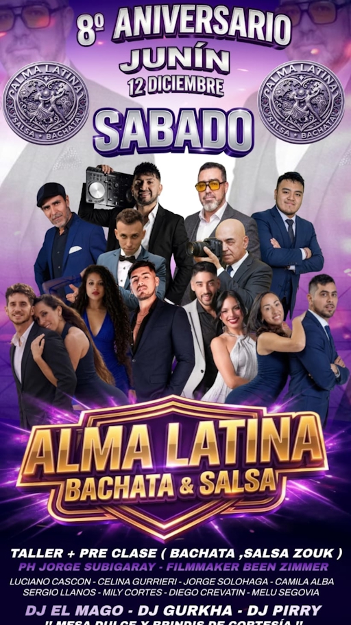 8° Aniversario Alma Latina Bachata & Salsa