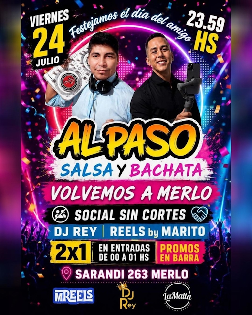 Al Paso Salsa y Bachata - Volvemos a Merlo