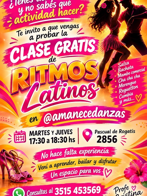 Ritmos latinos - Clase gratis — Martes