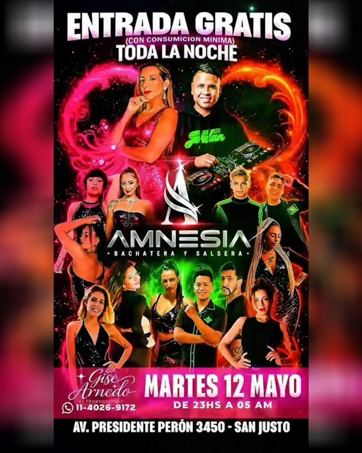 Noche Bachatera y Salsera