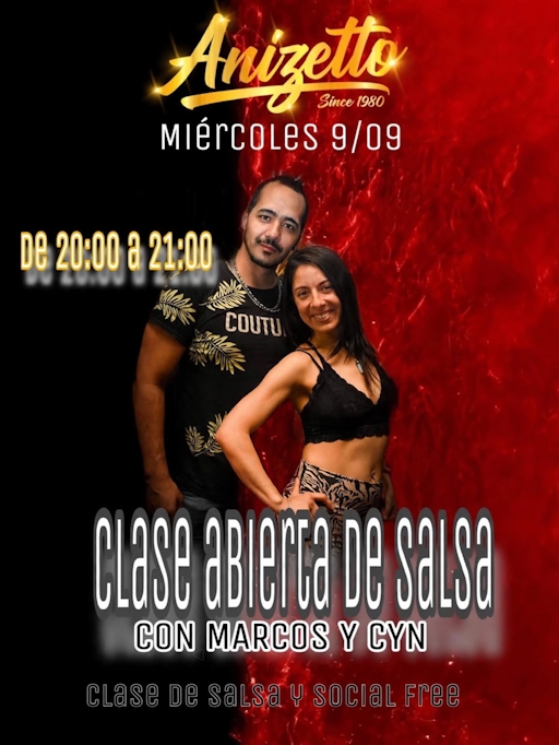 Clase abierta de salsa
