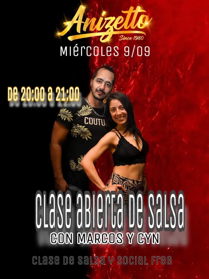 Clase abierta de salsa