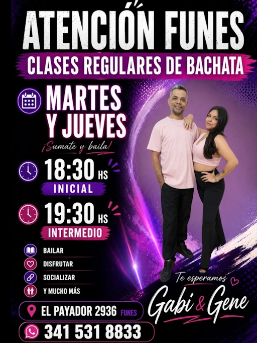 Bachata - Clase inicial — Jueves
