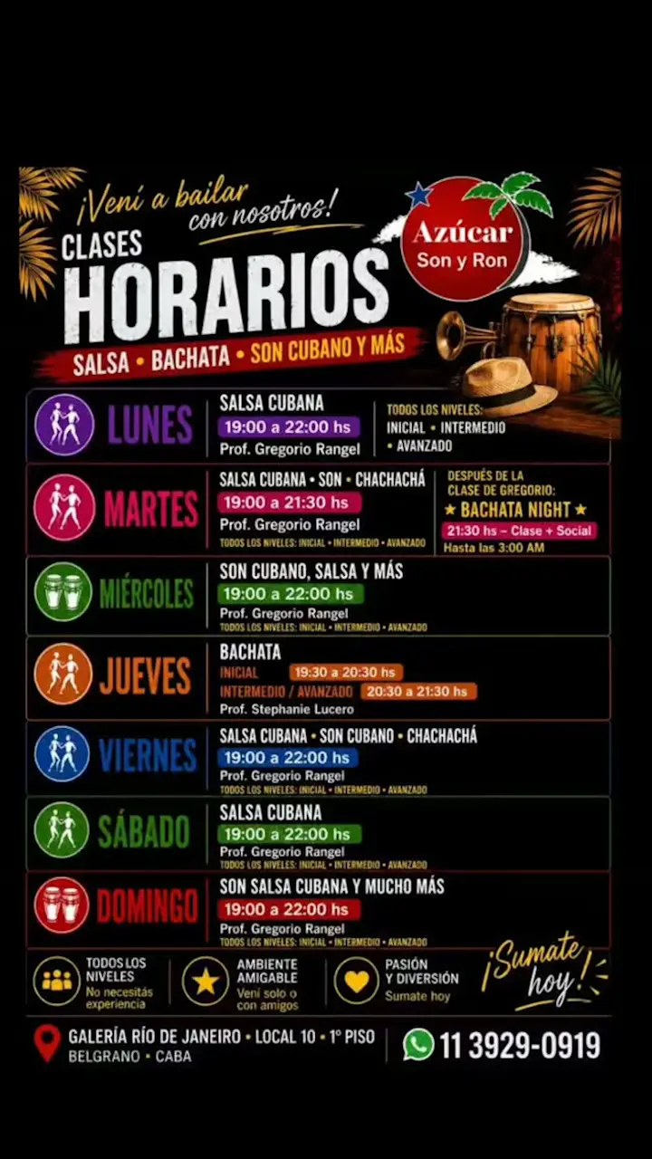 Salsa Cubana, Son, Bachata y Chachacha - Clase — Martes