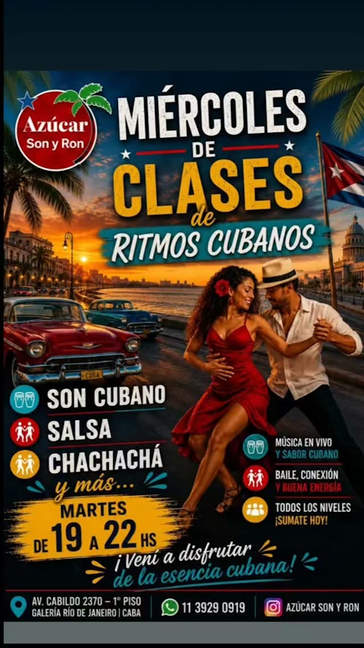 Miércoles de clases de ritmos cubanos