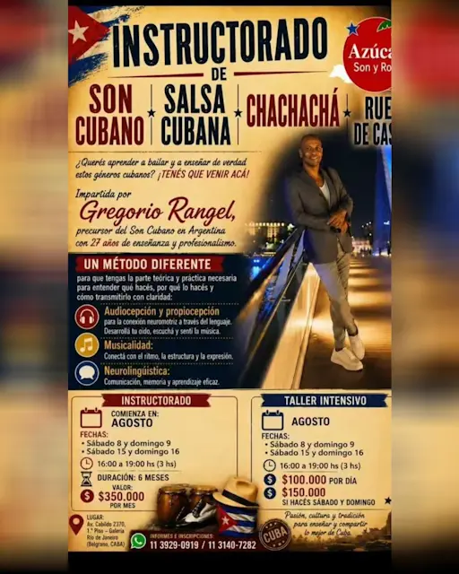 Instructorado de Son Cubano, Salsa Cubana, Chachachá y Rueda de Casino