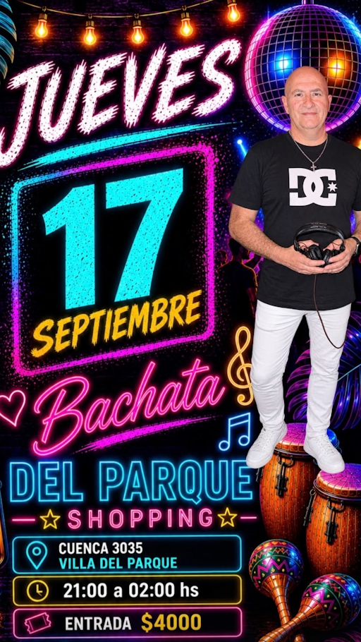 Bachata en el Shopping de Villa del Parque