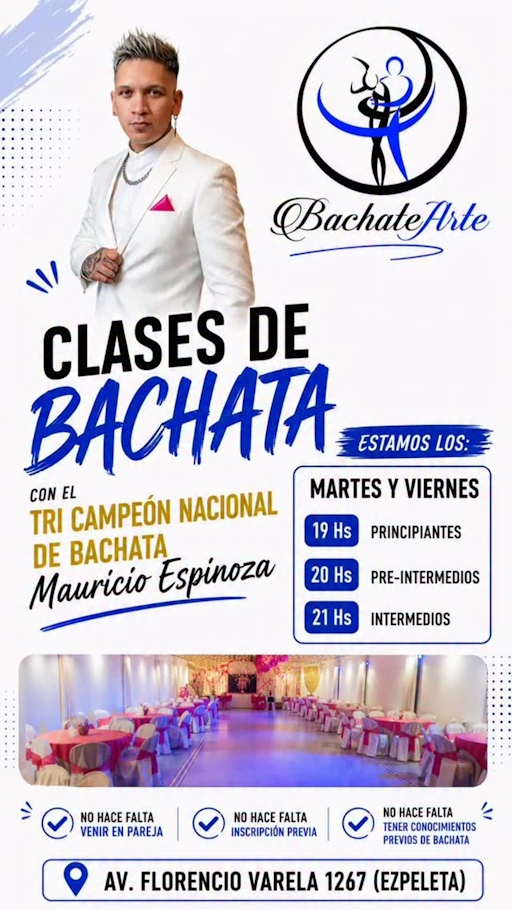 Bachata - Clase principiantes — Viernes
