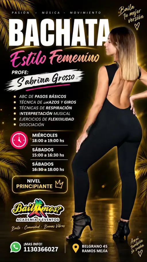 Bachata Estilo Femenino - Clase — Sabado