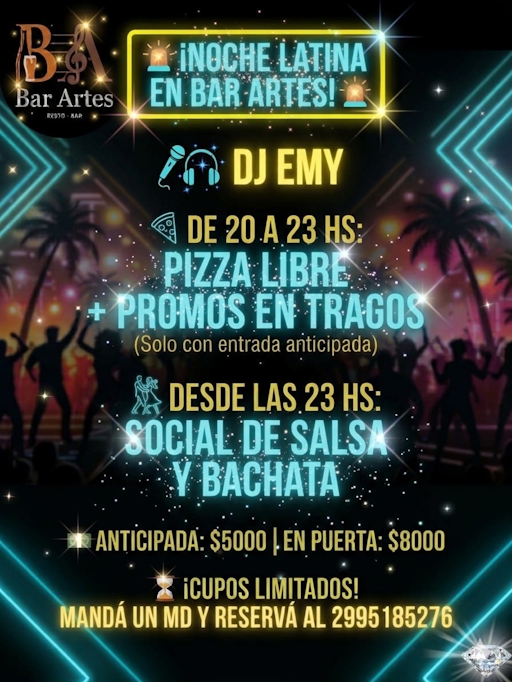 Noche Latina en Bar Artes