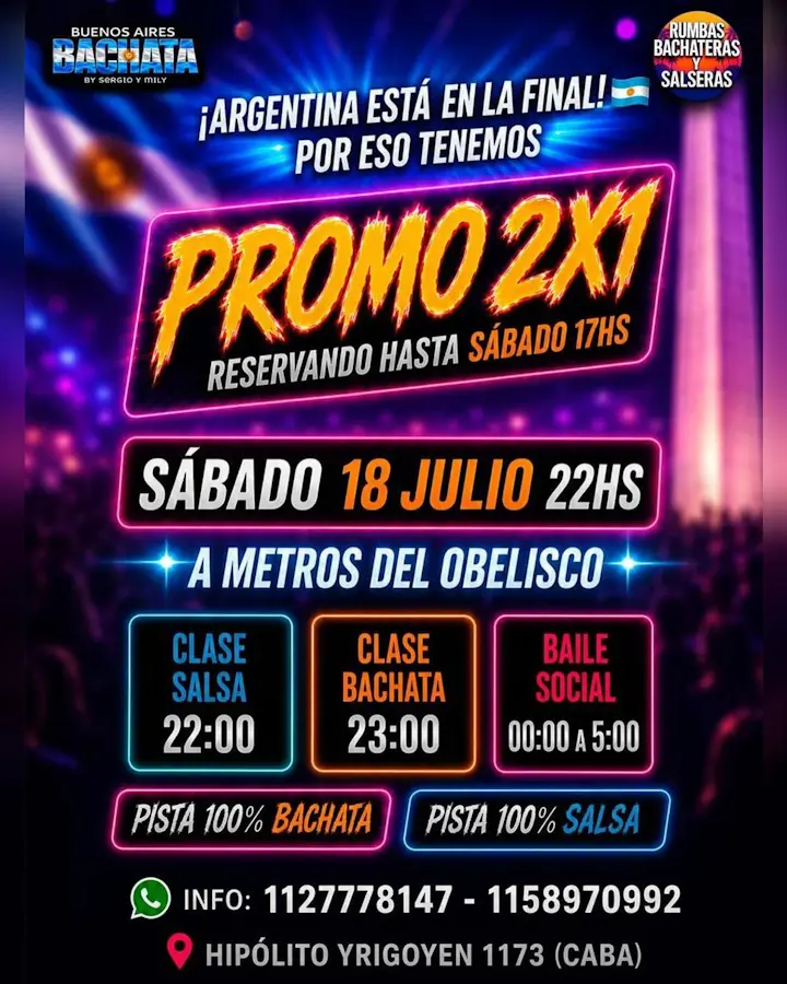Clases y Baile Social Bachata y Salsa