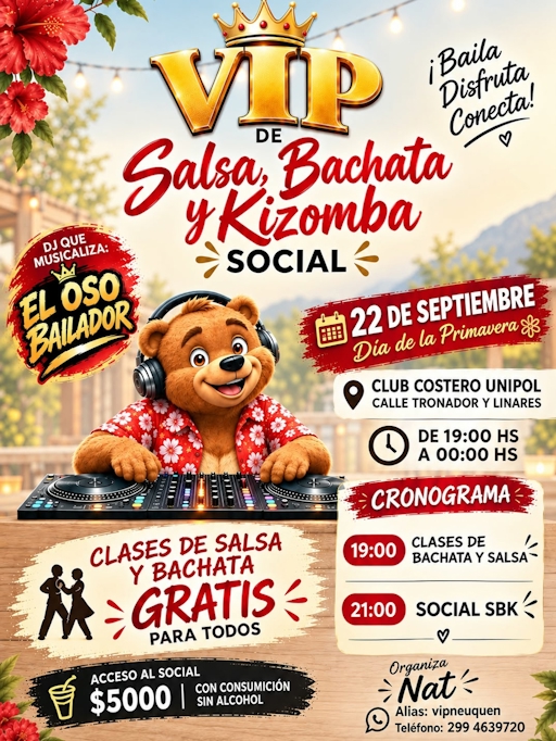 VIP de Salsa, Bachata y Kizomba Social