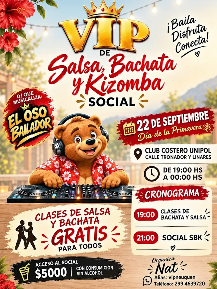 VIP de Salsa, Bachata y Kizomba Social