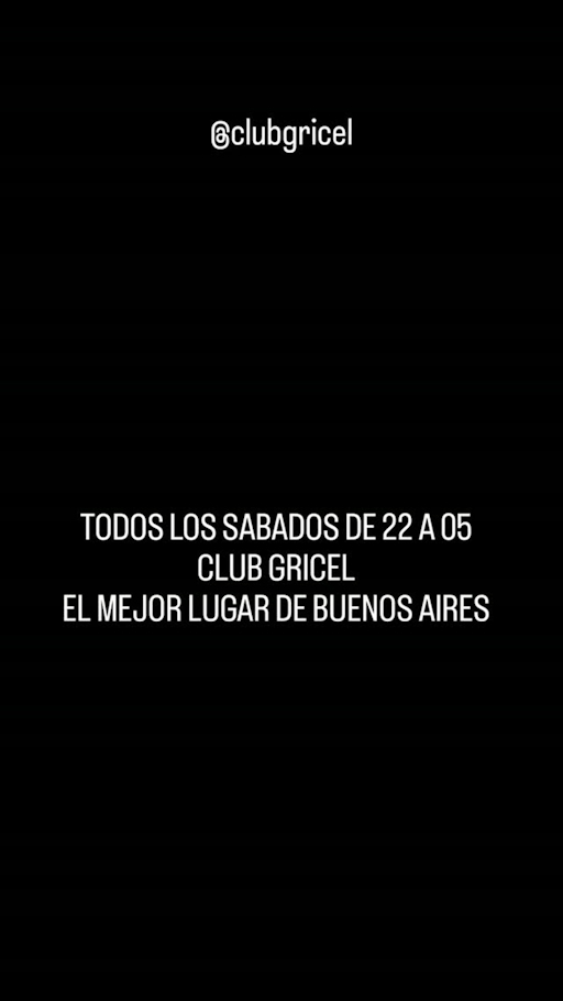 Todos los sábados en Club Gricel