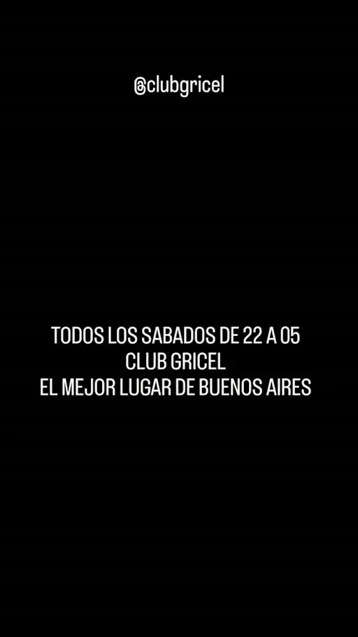 Todos los sábados en Club Gricel