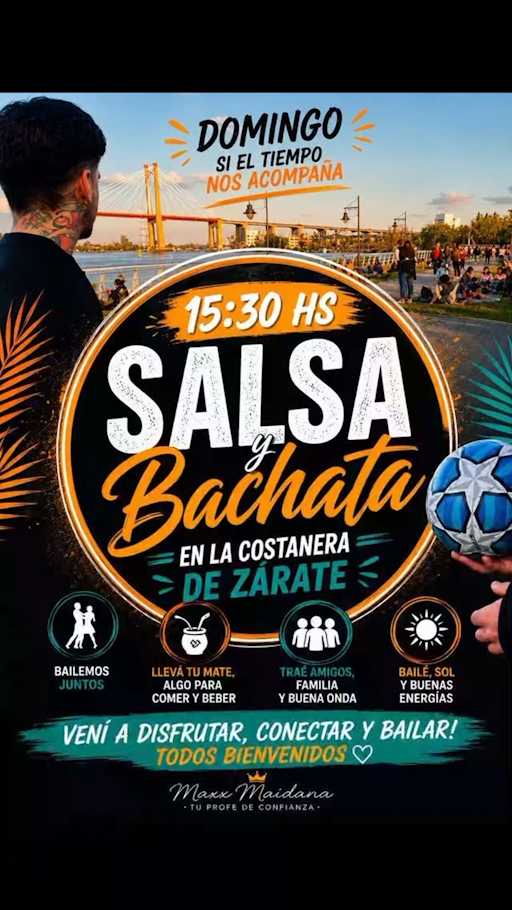 Salsa y Bachata en la Costanera de Zárate
