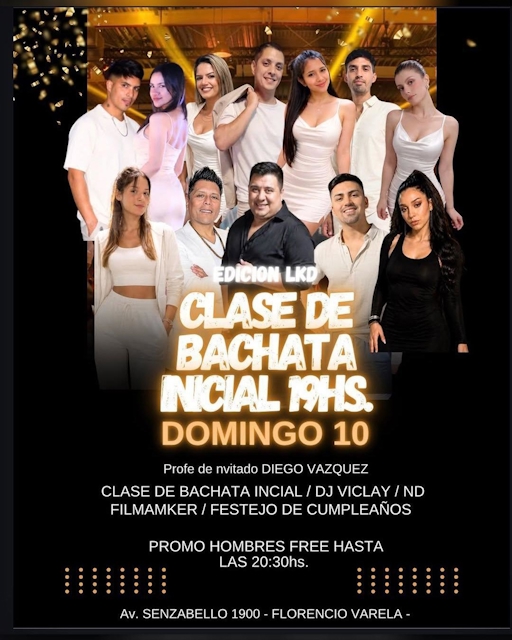 Clase de Bachata Inicial 19hs