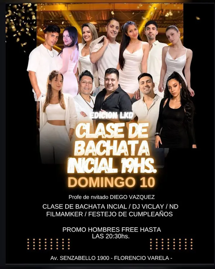 Clase de Bachata Inicial 19hs