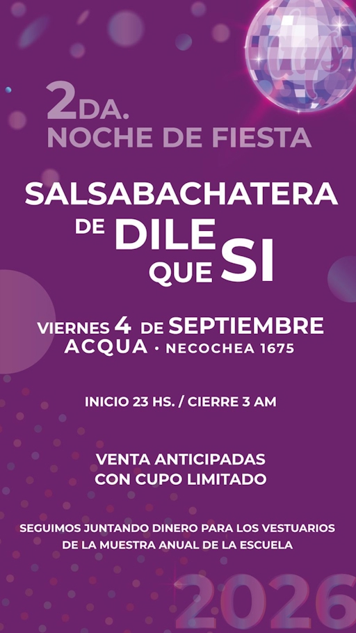 2da. Noche de Fiesta Salsabachatera de Dile Que Sí