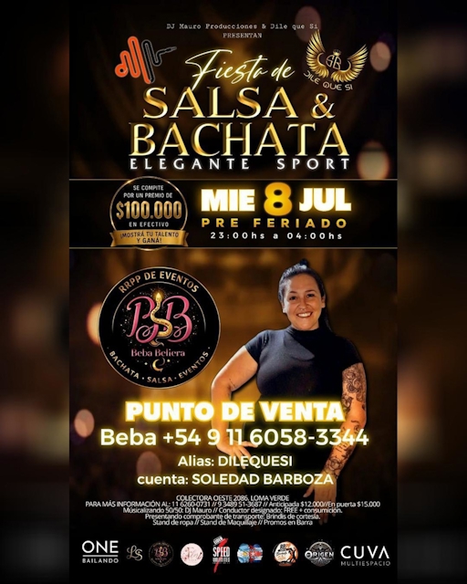 Fiesta de Salsa & Bachata Elegante Sport