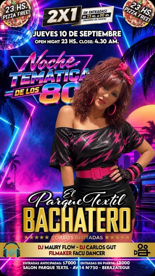 Noche Temática de los 80