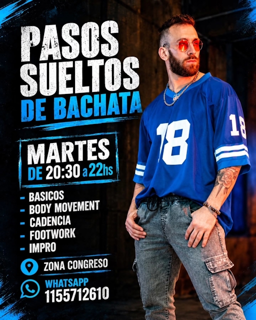 Pasos sueltos de bachata