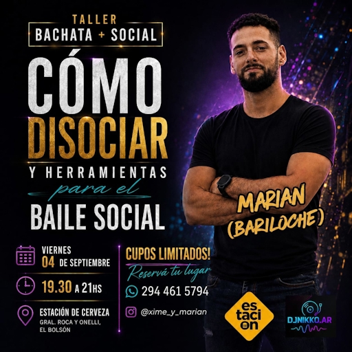Taller de Bachata + Social: Cómo disociar y herramientas para el baile social