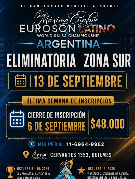 Euroson Latino World Salsa Championship Argentina - Eliminatoria Zona Sur