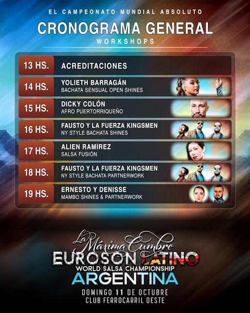 Workshops Euroson Latino Argentina 2026