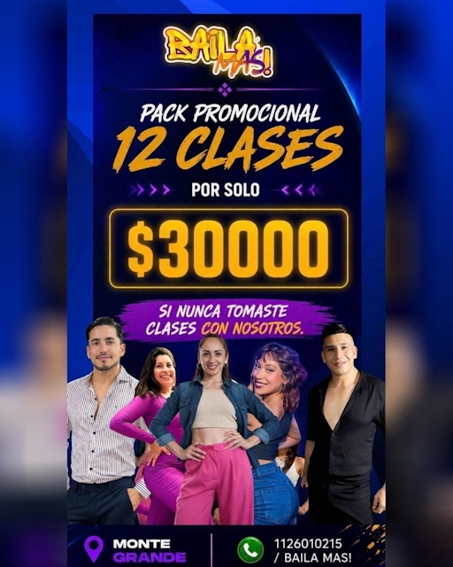 Pack Promocional 12 Clases