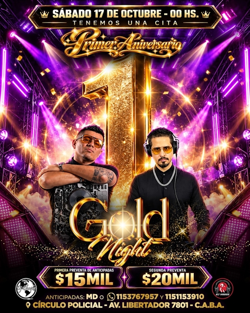 Primer Aniversario Gold Night