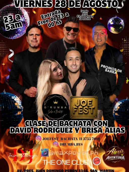 Clase de bachata con David Rodriguez y Brisa Alias