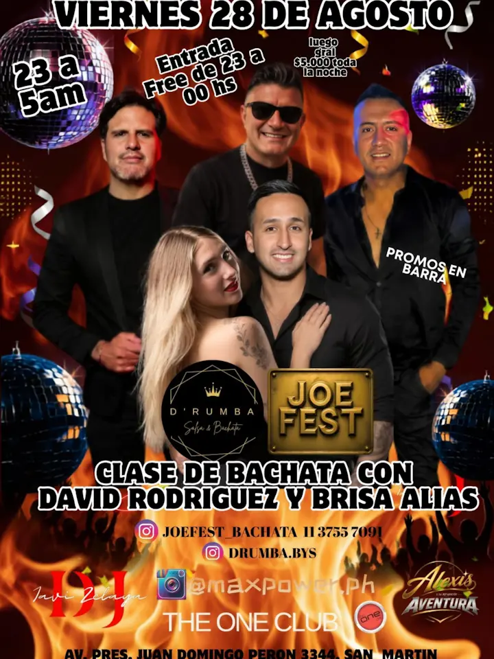 Clase de bachata con David Rodriguez y Brisa Alias