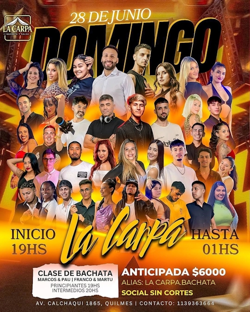 Domingo en La Carpa - Clases + Social