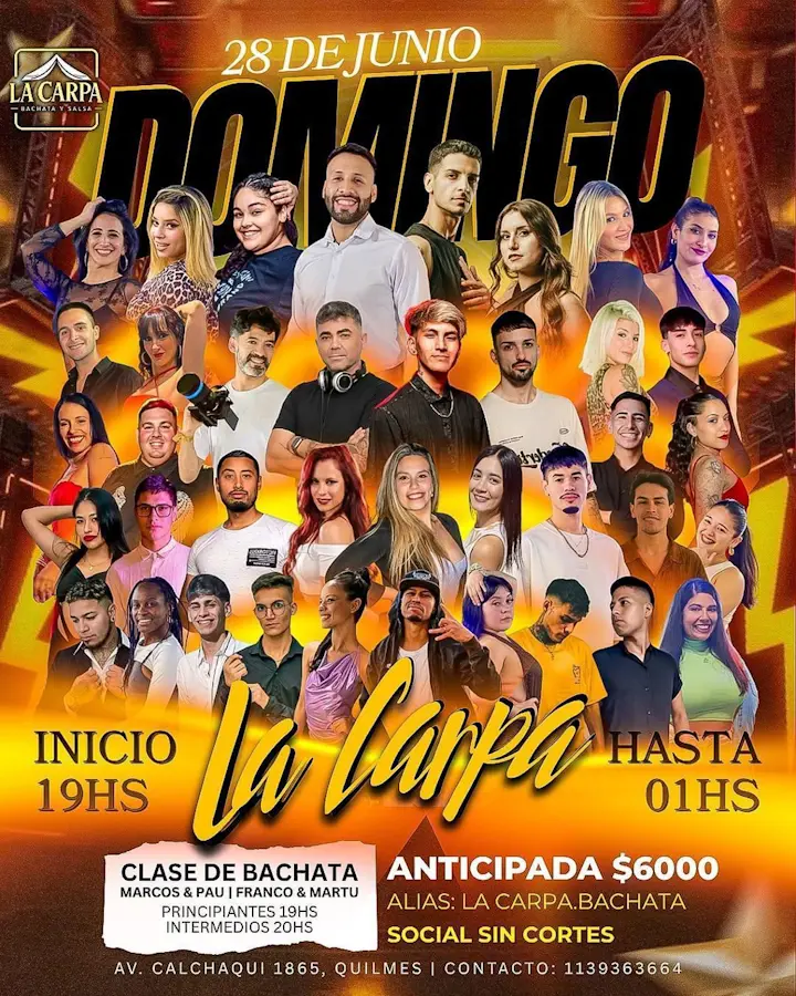 Domingo en La Carpa - Clases + Social