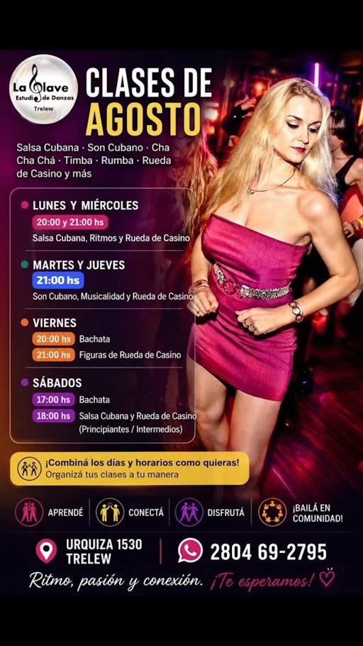 Salsa Cubana, Ritmos y Rueda de Casino - Clase — Miercoles