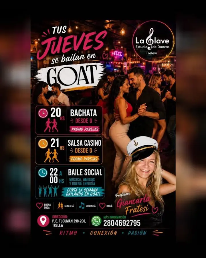 Clases y Baile Social en Goat