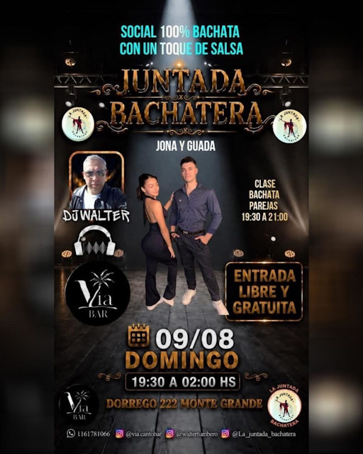 Clase de Bachata en Parejas + Social