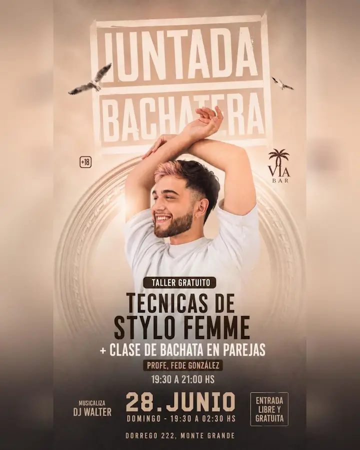 Taller de Técnicas de Stylo Femme + Clase de Bachata en Parejas
