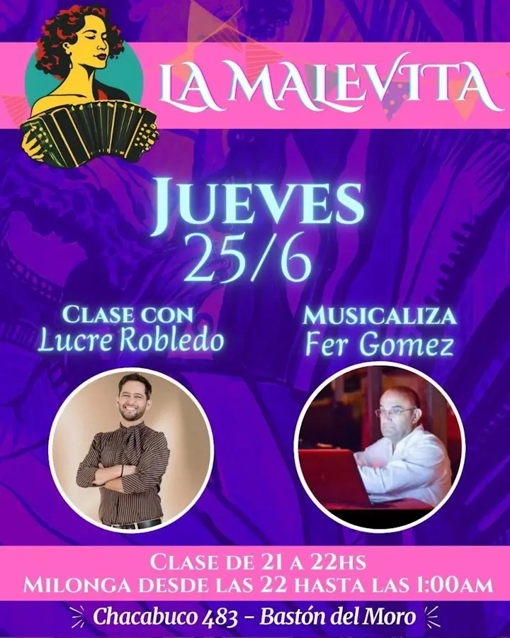 Clase y Milonga en La Malevita