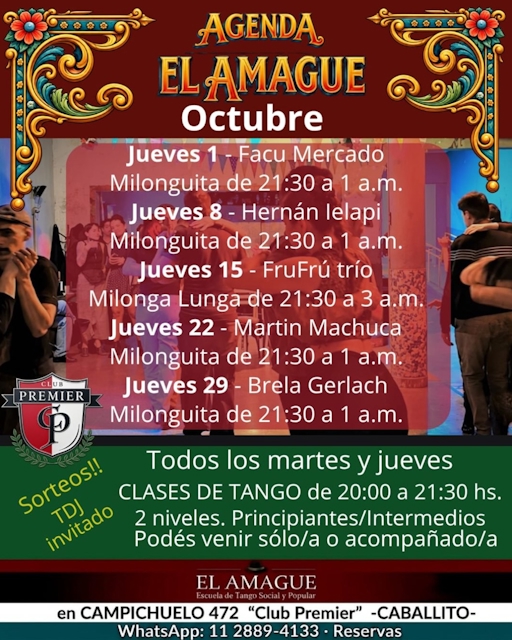Clases de Tango - Clase — Martes