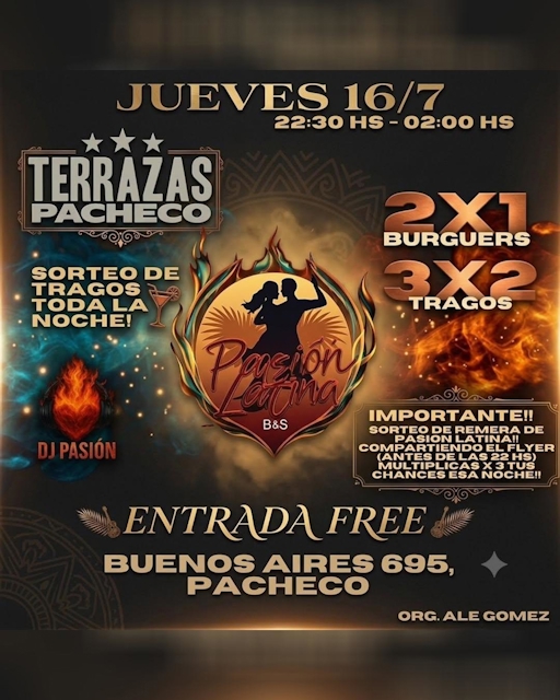 Pasión Latina - Edición Terrazas de Pacheco
