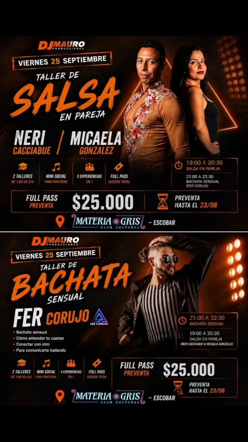 Taller de Salsa en Pareja y Bachata Sensual