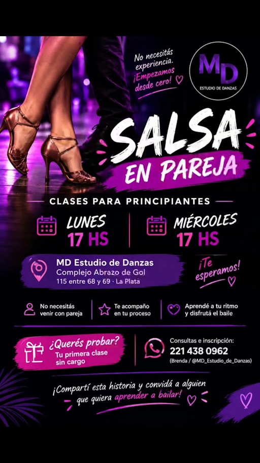 Salsa en pareja para principiantes - Clase — Miercoles
