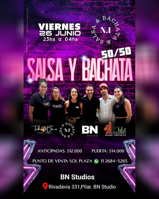 Salsa y Bachata 50/50