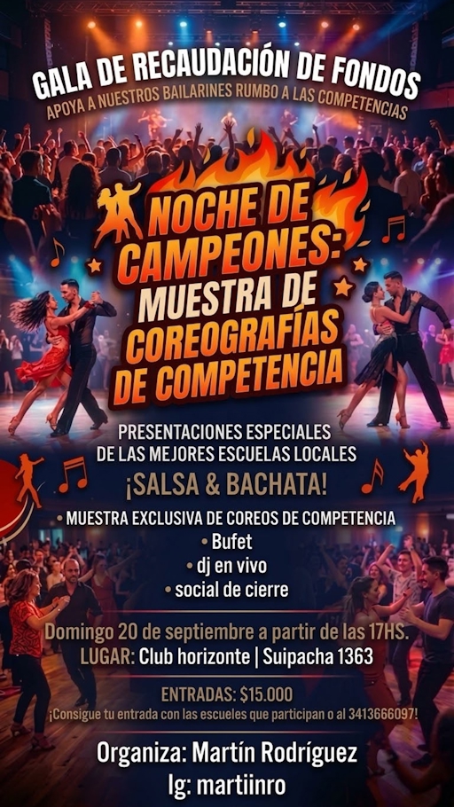 Noche de Campeones: Muestra de Coreografías de Competencia