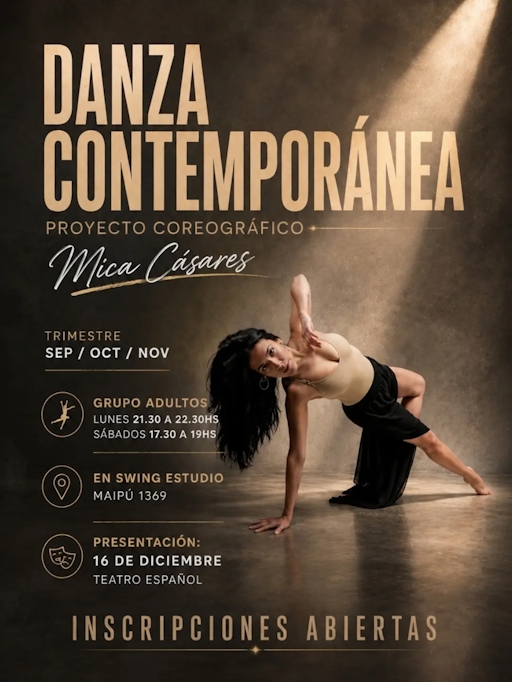 Danza Contemporánea Adultos - Clase — Lunes