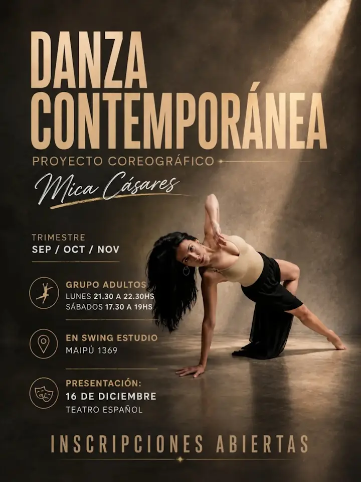 Danza Contemporánea Adultos - Clase — Sabado