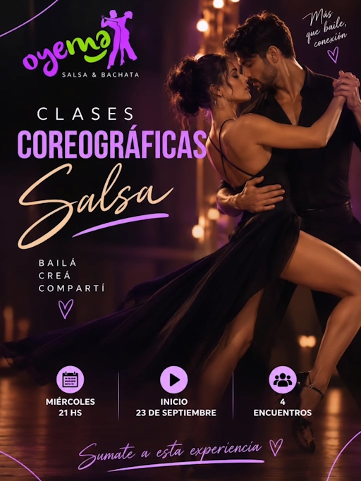 Clases coreográficas de salsa